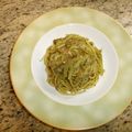 akiko_ara's cooksnap of when they made 春菊のパスタ 和風ジェノベーゼ風.