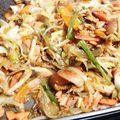 チョコ0604's cooksnap of when they made ホットプレートでチャンチャン焼き.