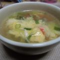 tetubinn's cooksnap of when they made ふわふわ卵の野菜スープ♪.