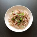 WOODs´'s cooksnap of when they made 玉ねぎと豚バラの塩豚丼.