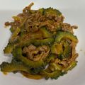 ゆりYO船長's cooksnap of when they made ゴーヤと牛肉のカレー炒め.