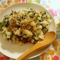 ＊marble＊'s cooksnap of when they made 小松菜と納豆のお手軽炒飯.