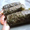 oBsession's cooksnap of when they made 海老の海苔チーズ巻き。.