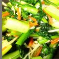 ナナ℃'s cooksnap of when they made 肉なしでも美味しい♪小松菜きのこ人参炒め.