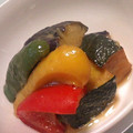 バカリャウ's cooksnap of when they made かぼちゃとパプリカの揚げ浸し.