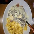 ふわふわしっかり's cooksnap of when they made オムライスのホワイトソースかけ.