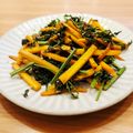 かなりんココりん's cooksnap of when they made にんじんの葉きんぴら風炒め.