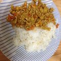 うさこぱんまん's cooksnap of when they made ヘルシー☆豆腐入りのドライカレー.