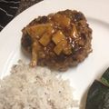 aFalcons's cooksnap of when they made ふわとろ山芋ハンバーグ　きのこソースかけ.