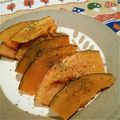nammy's cooksnap of when they made かぼちゃの＊＊ガーリックバター焼き.