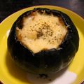 るる子's cooksnap of when they made 坊ちゃんかぼちゃでまるまるグラタン♡.