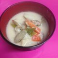 ぱすてるりぼん's cooksnap of when they made ☆野菜たっぷり☆かす汁.