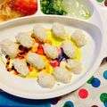 saraいちご's cooksnap of when they made 【離乳食 後期】コロコロ★おかかおにぎり.