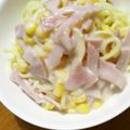 ayafuyu's cooksnap of when they made 残ったシチューｄｅカルボ風クリームパスタ.