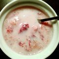 じゅーに's cooksnap of when they made まぜるだけ５分＊豆乳で苺フルーチェ風.