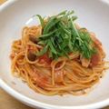 maarine's cooksnap of when they made ベーコンとエリンギのトマトクリームパスタ.