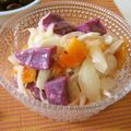 時花菜's cooksnap of when they made 秋の食卓に♪紅芋と柿のサラダ.