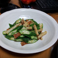 ねこパピュ's cooksnap of when they made 甘辛～★おくらと竹輪の胡麻和え★.