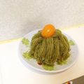 komutatata's cooksnap of when they made クリスマスリースな抹茶薩摩芋モンブラン★.
