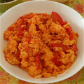 tyun812's cooksnap of when they made トマトの卵炒め.