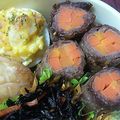 未来への扉's cooksnap of when they made ＊お弁当・おせちに＊牛肉の八幡巻き＊.