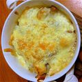 うのえ☆'s cooksnap of when they made さつま芋と鶏肉の豆乳みそグラタン.