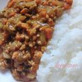 yaochan's cooksnap of when they made 彩り野菜のキーマカレー.