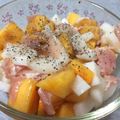 プリズンブレイク's cooksnap of when they made 柿と大根と生ハムのサラダ.