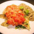 ひさかた's cooksnap of when they made *燻製にしんのコリアンダートマトソース*.