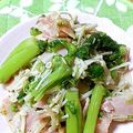 bineta's cooksnap of when they made 菜花とベーコンのソテー.