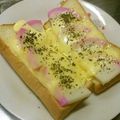 meff's cooksnap of when they made 蒲鉾☆マヨ☆チーズトースト.