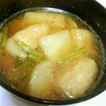 natsu_i's cooksnap of when they made 絶品♪かぶと油揚げの味噌汁☆.