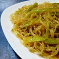 mmameco's cooksnap of when they made セロリと糸こんにゃく炒め.