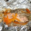 おーチャン's cooksnap of when they made 鮭とキノコのホイル焼き.
