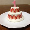 ゆうまま＊°'s cooksnap of when they made １歳バースデーケーキ★離乳食後期〜卵なし.