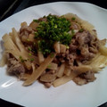 meoangi's cooksnap of when they made 大根と牛肉の炒めもの.
