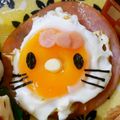 び～る's cooksnap of when they made ✿目玉焼きde可愛いキティちゃん✿.