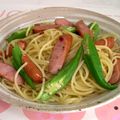 はやみちゃん's cooksnap of when they made ベーコンとオクラのオイルパスタ.
