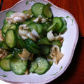 あい葉's cooksnap of when they made きゅうりとほたてのひもの酢の物.