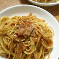 ayafuyu's cooksnap of when they made ☆簡単～ツナ＆ベーコンのトマトパスタ☆.