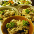 主婦おくさん's cooksnap of when they made 牡蠣と若布の玄米炊き込みご飯.