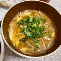 ＊＊めろん＊＊'s cooksnap of when they made ☆簡単☆えのきとキムチのかきたまスープ.