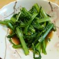 ｇｅｃｋｏ's cooksnap of when they made 春菊のわさび醤油和え.