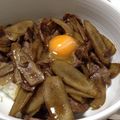 うえだｋ's cooksnap of when they made 卵のっけ！我が家の牛ごぼうご飯☆.