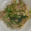 ｽｶｲﾌｨｯｼｭ☆'s cooksnap of when they made 豚肉と小松菜の甘辛炒め.