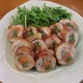 i_yokan's cooksnap of when they made チキンロール巻き.