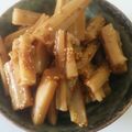 sayadaffy's cooksnap of when they made 縦切りレンコンの甘辛炒め♪.