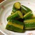 ふ〜あちゃん's cooksnap of when they made ピリ辛！簡単！きゅうりのからし漬け.