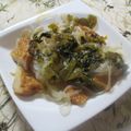 miyuki12's cooksnap of when they made こんにゃくとさつま揚げのピリ辛高菜炒め.
