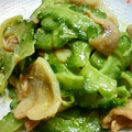 noriemon's cooksnap of when they made ゴーヤと豚肉のカレーマヨ炒め.